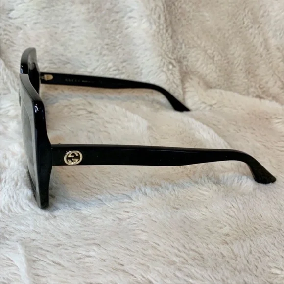 Gucci Black Oversized Square Sunglasses GG0328S